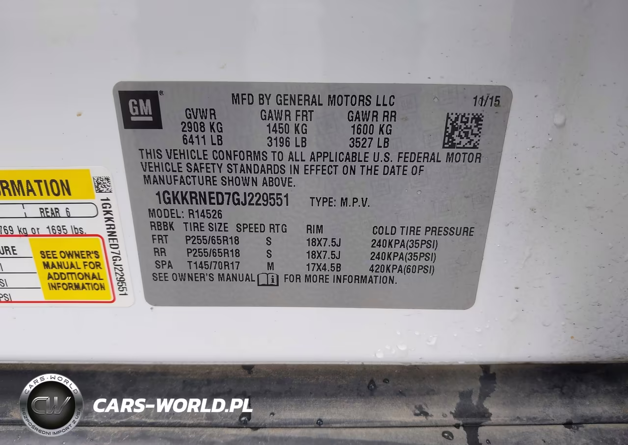2016 GMC Acadia Sle-1 VIN:1GKKRNED7GJ229551 - 9