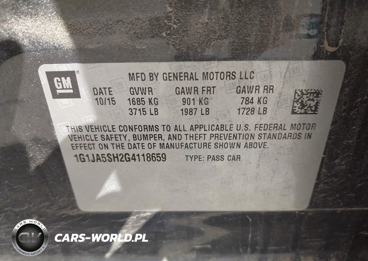 2016 Chevrolet Sonic Ls Auto VIN:1G1JA5SH2G4118659 - 9