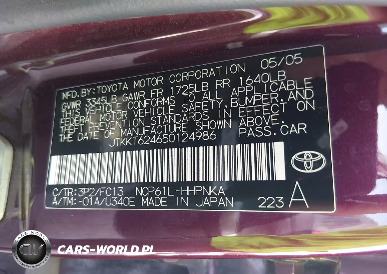 2005 Scion Xa VIN:JTKKT624650124986 - 9