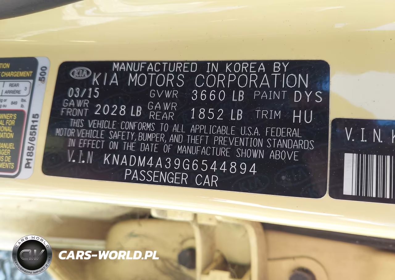 2016 Kia Rio Lx VIN:KNADM4A39G6544894 - 9