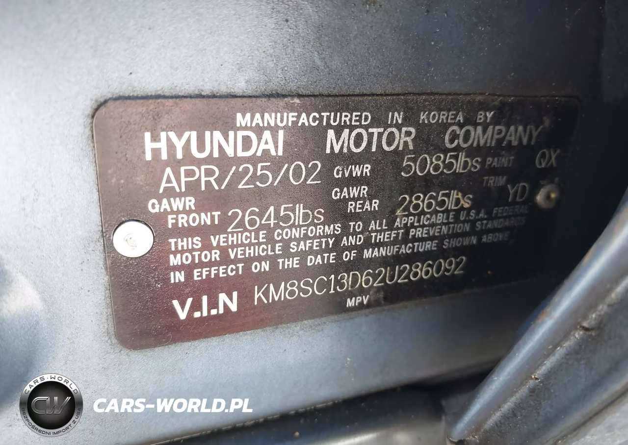 2002 Hyundai Santa Fe Gls-Lx VIN:KM8SC13D62U286092 - 9