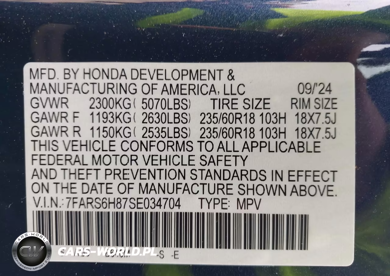 2025 Honda Cr-V Hybrid Sport-L VIN:7FARS6H87SE034704 - 9