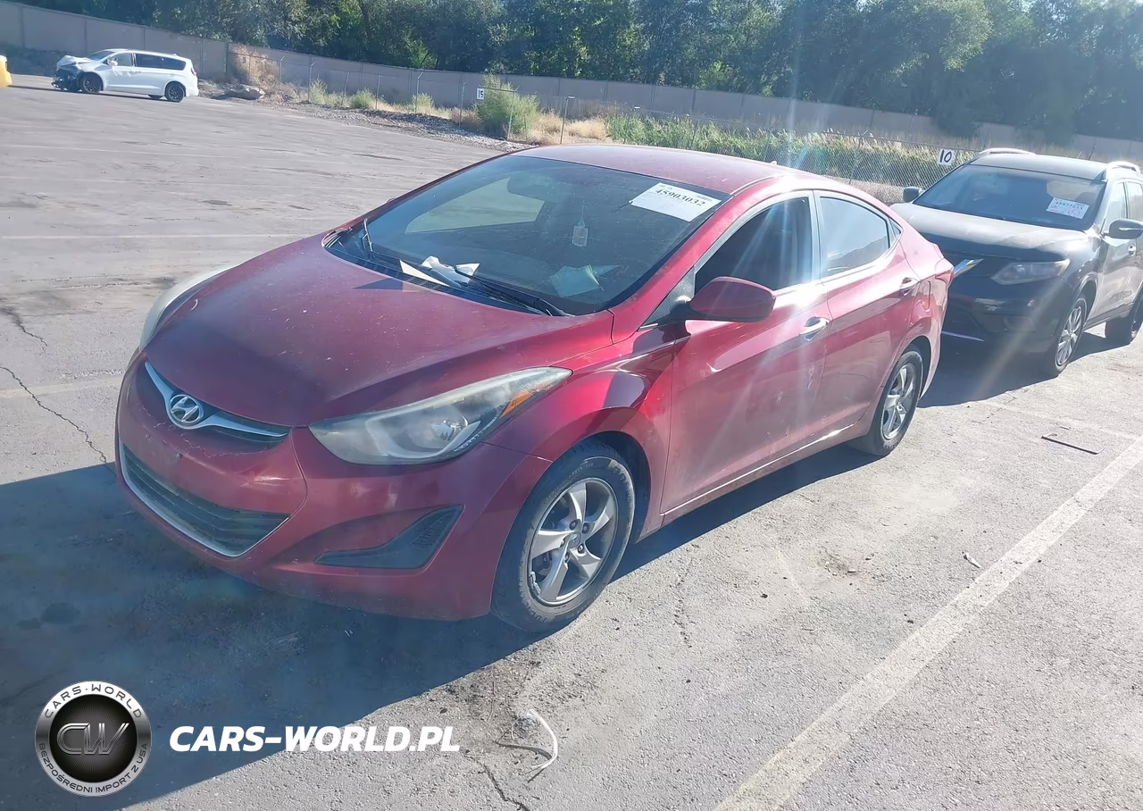 2014 Hyundai Elantra Se VIN:5NPDH4AE7EH513848 - 2