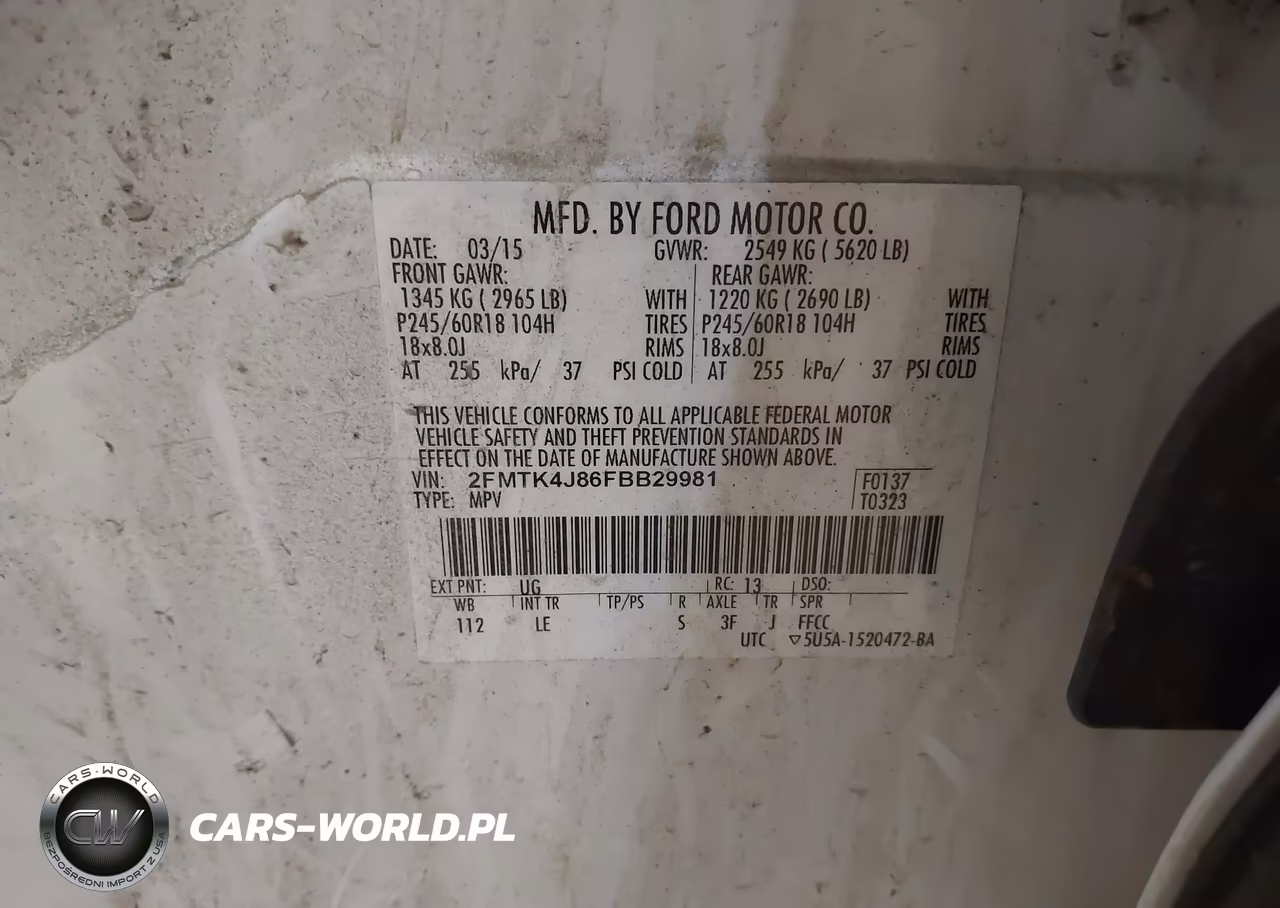 2015 Ford Edge Sel VIN:2FMTK4J86FBB29981 - 9
