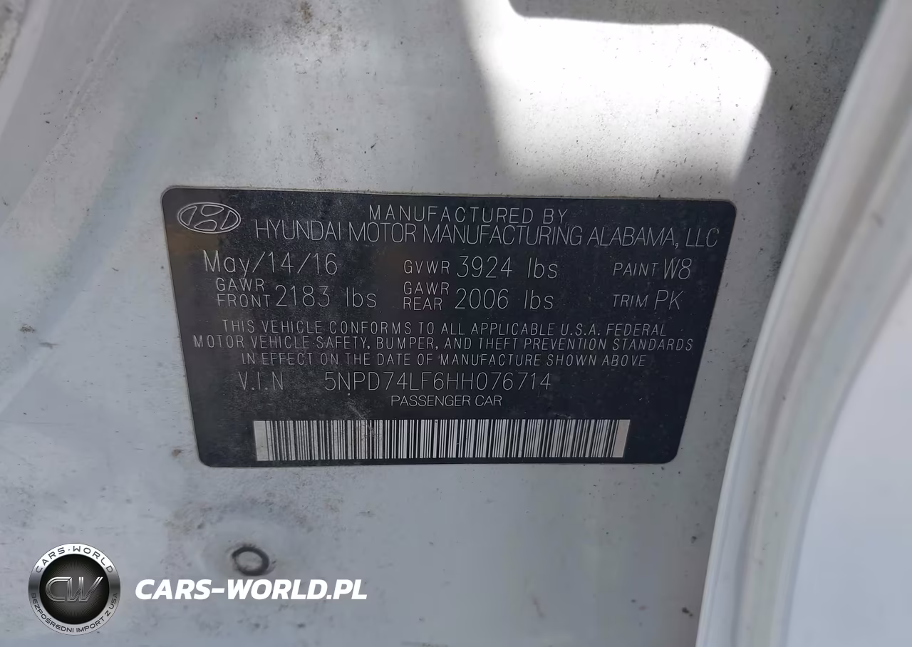 2017 Hyundai Elantra Se VIN:5NPD74LF6HH076714 - 9
