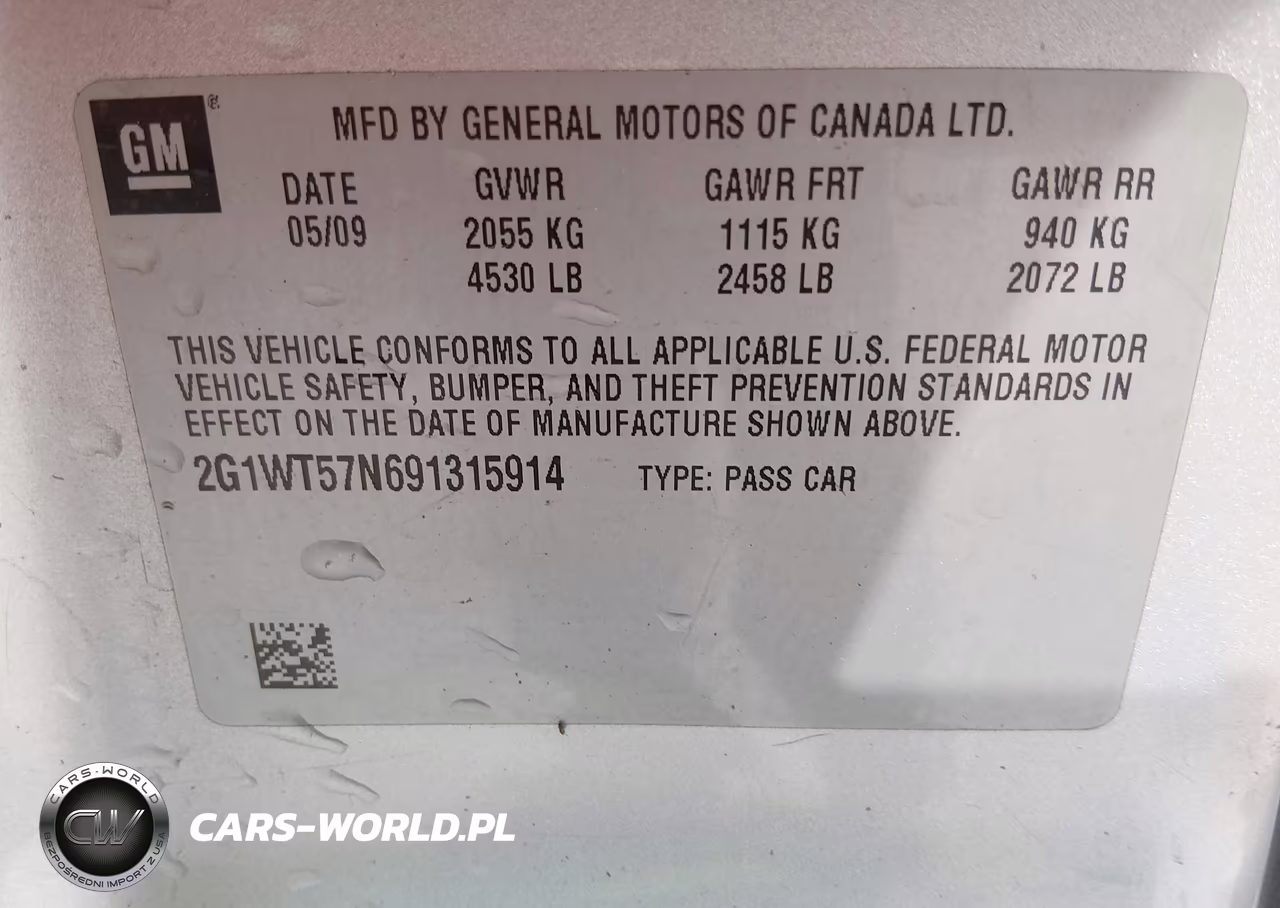 2009 Chevrolet Impala Lt VIN:2G1WT57N691315914 - 9