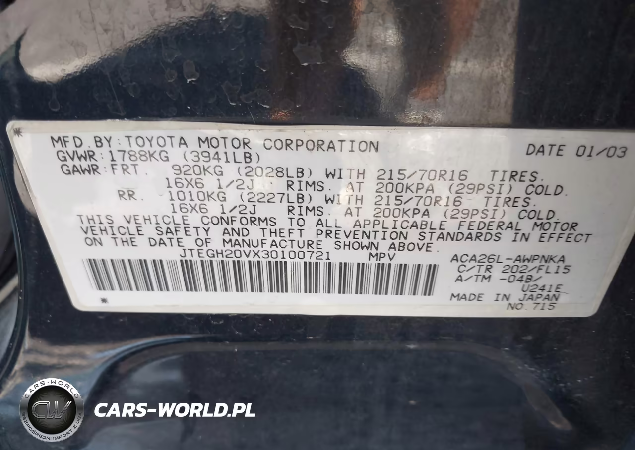 2003 Toyota Rav4 VIN:JTEGH20VX30100721 - 9