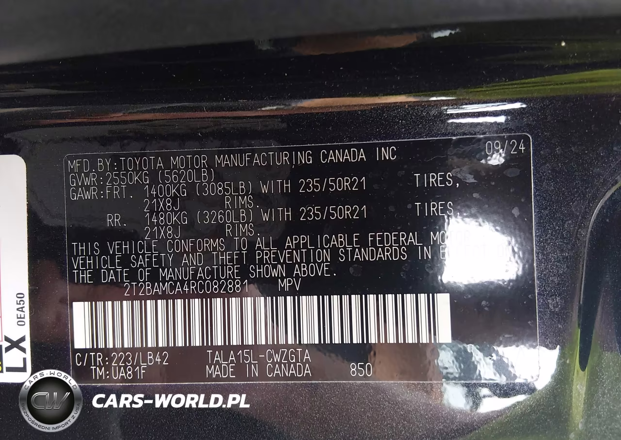 2024 Lexus Rx 350 Premium Plus VIN:2T2BAMCA4RC082881 - 9