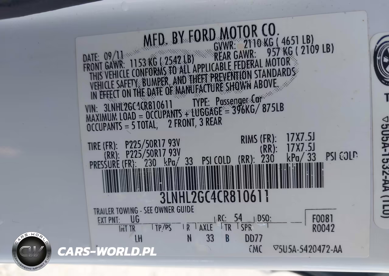 2012 Lincoln Mkz VIN:3LNHL2GC4CR810611 - 7