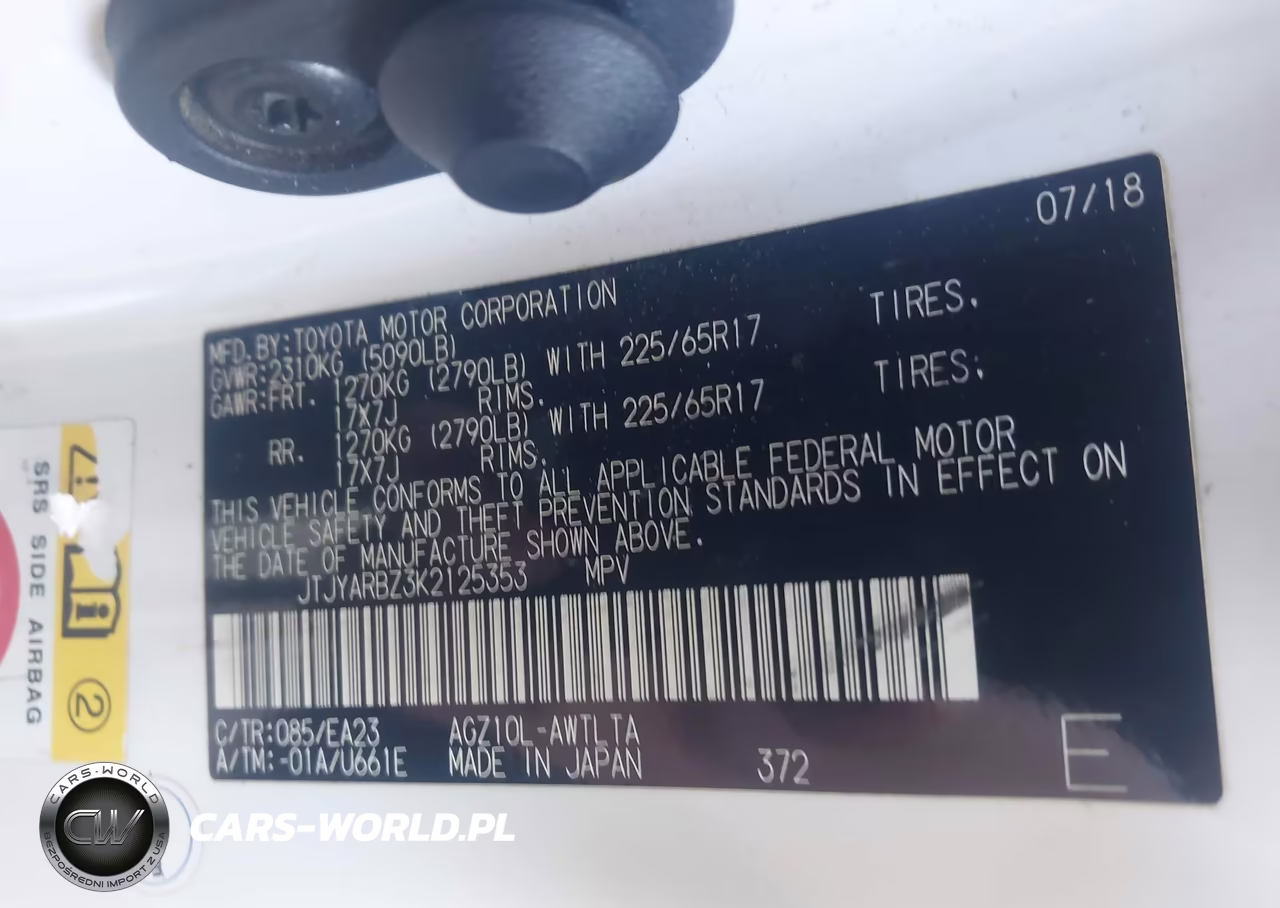 2019 Lexus Nx 300 VIN:JTJYARBZ3K2125353 - 9