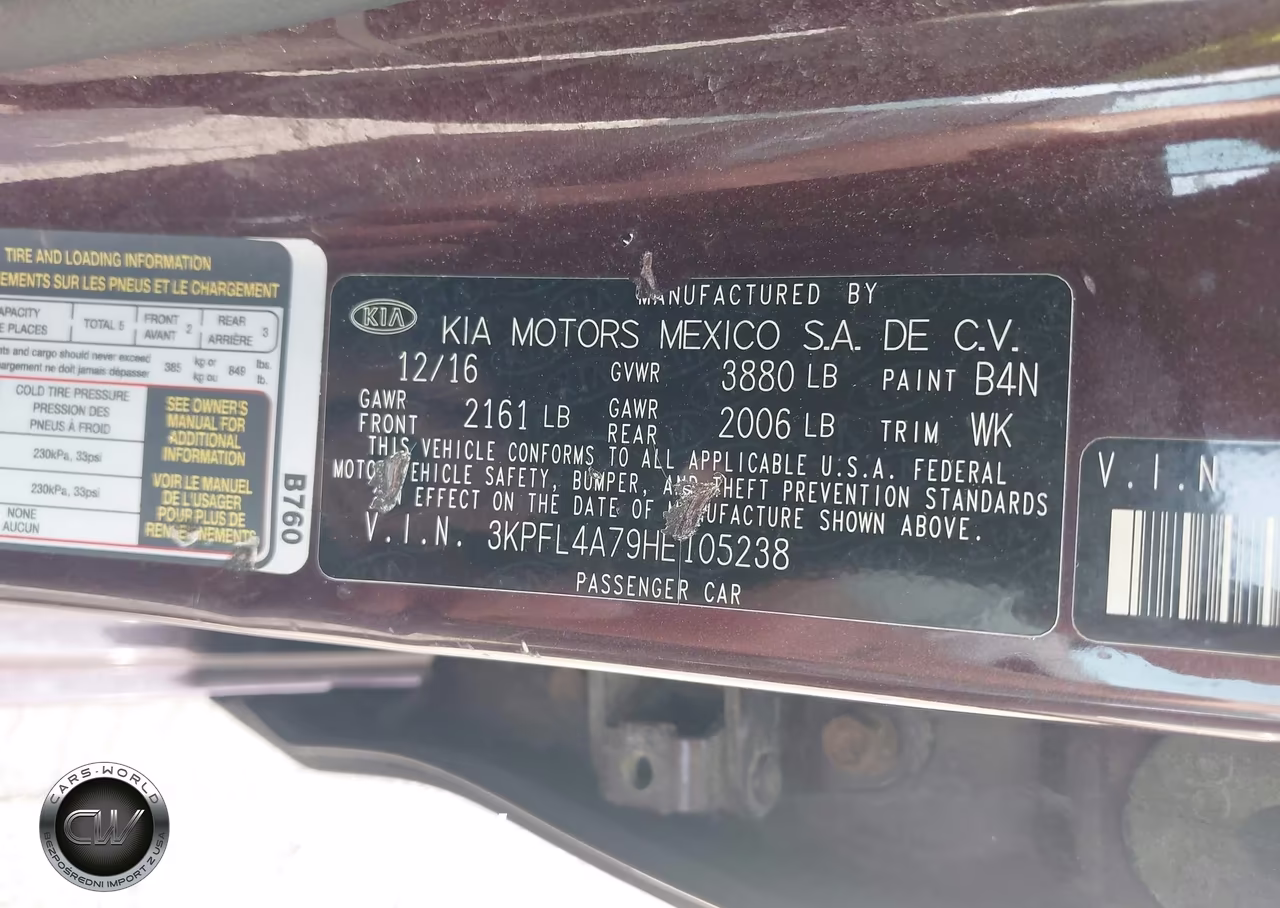 2017 Kia Forte Lx VIN:3KPFL4A79HE105238 - 9