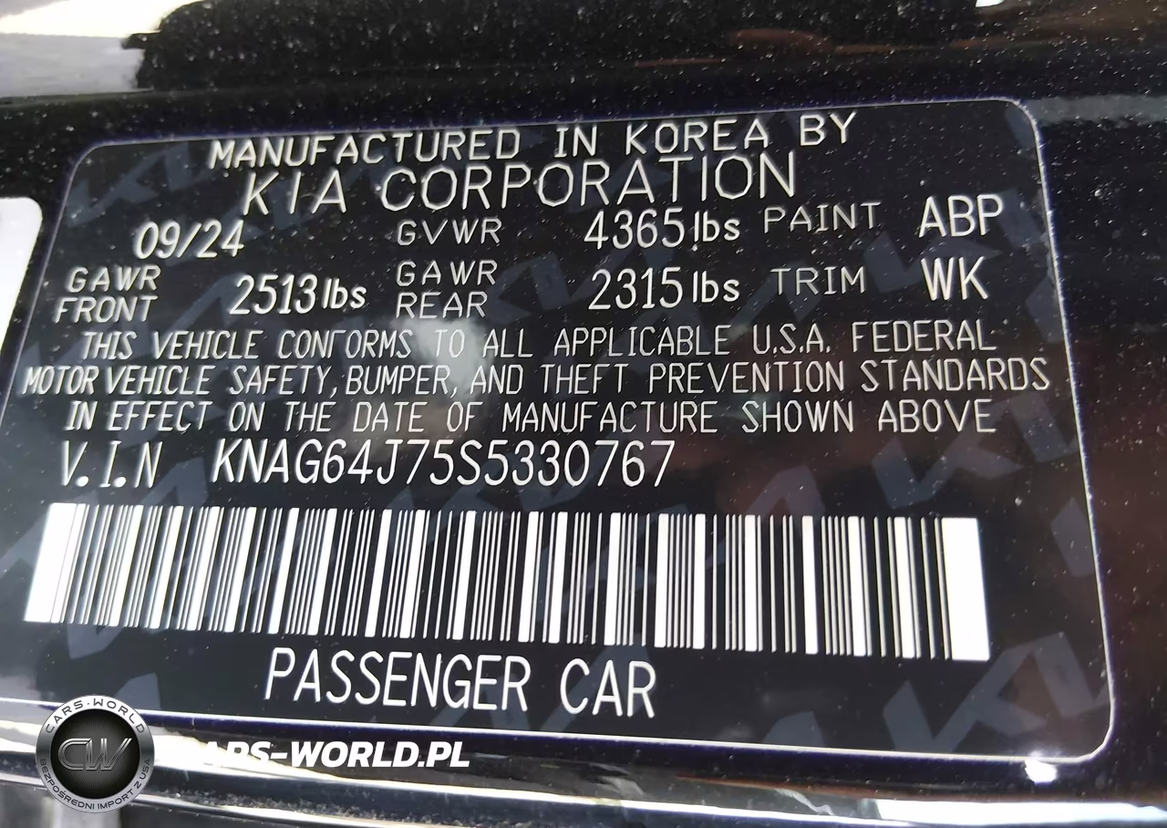 2025 Kia K5 Gt-Line VIN:KNAG64J75S5330767 - 9