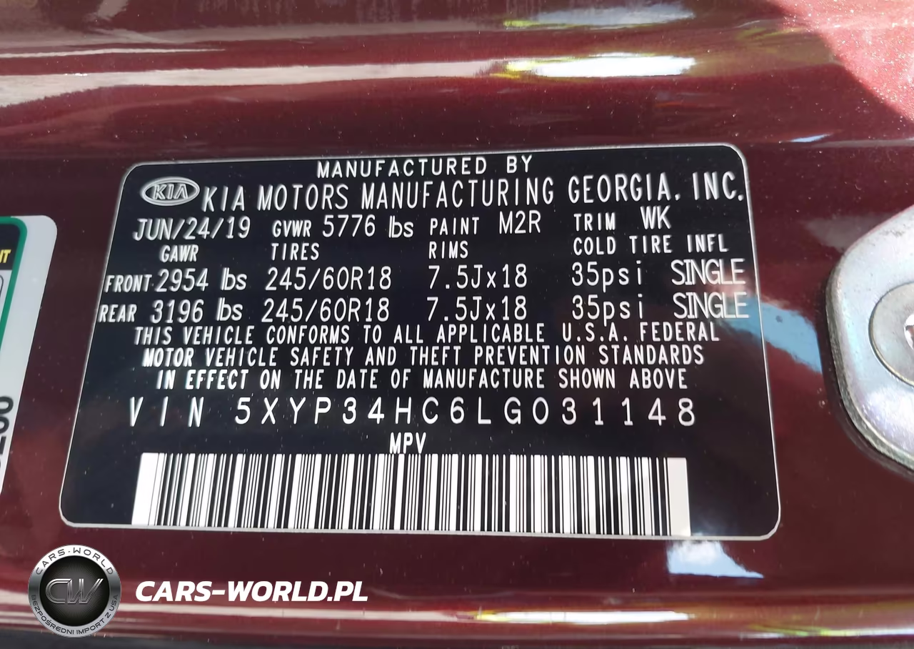 2020 Kia Telluride Ex VIN:5XYP34HC6LG031148 - 9