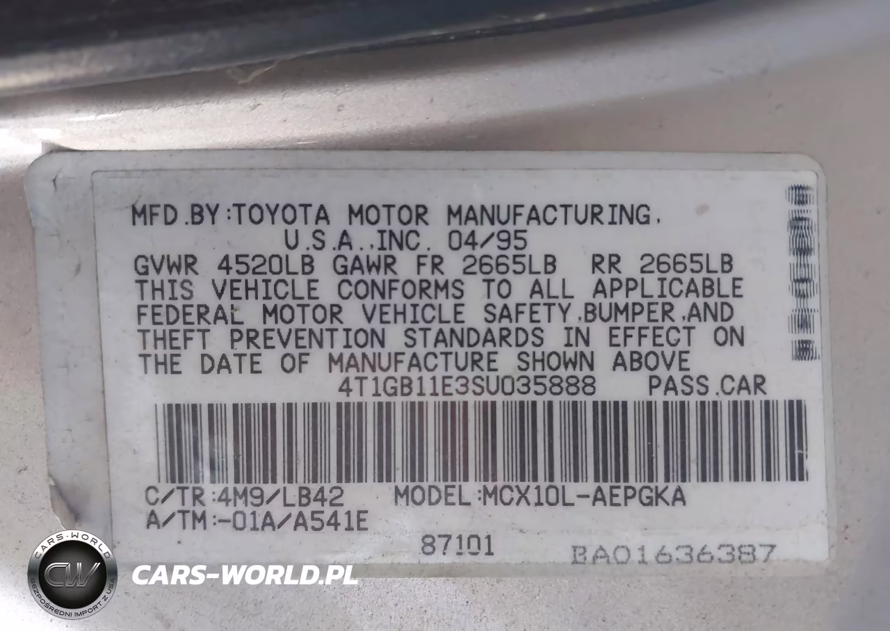 1995 Toyota Avalon Xls VIN:4T1GB11E3SU035888 - 9