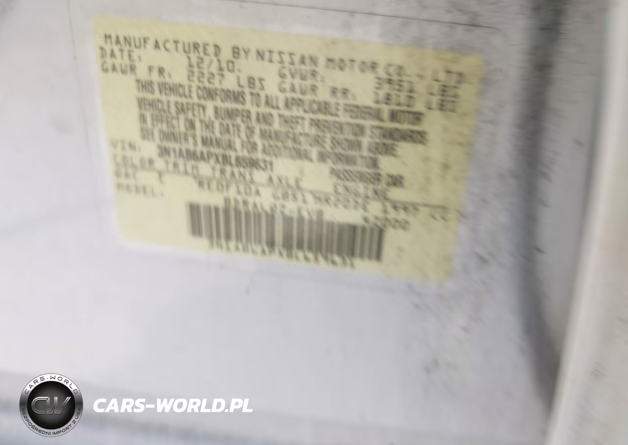 2011 Nissan Sentra 2.0 VIN:3N1AB6APXBL659631 - 9
