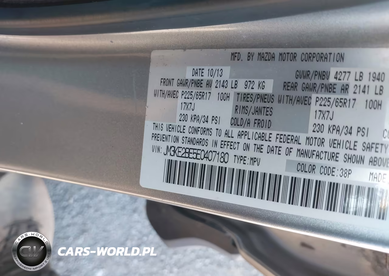 2014 Mazda Cx-5 Sport VIN:JM3KE2BE5E0407180 - 9