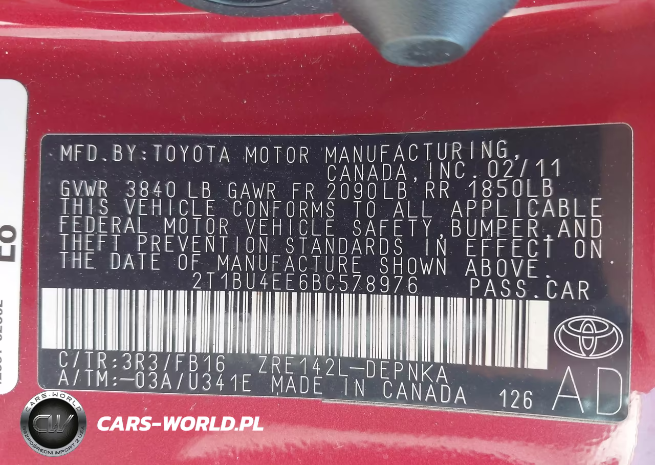 2011 Toyota Corolla Le VIN:2T1BU4EE6BC578976 - 9