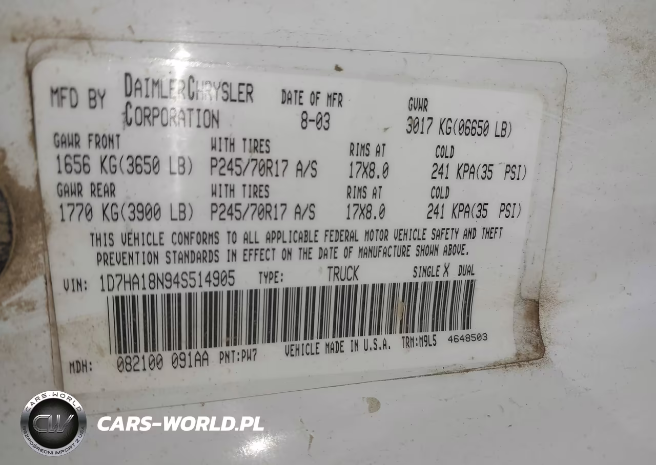 2004 Dodge Ram 1500 St-Slt VIN:1D7HA18N94S514905 - 9