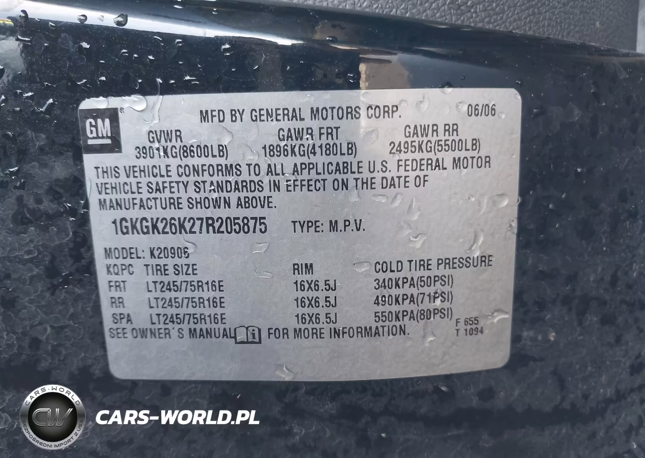 2007 GMC Yukon Xl Slt VIN:1GKGK26K27R205875 - 9