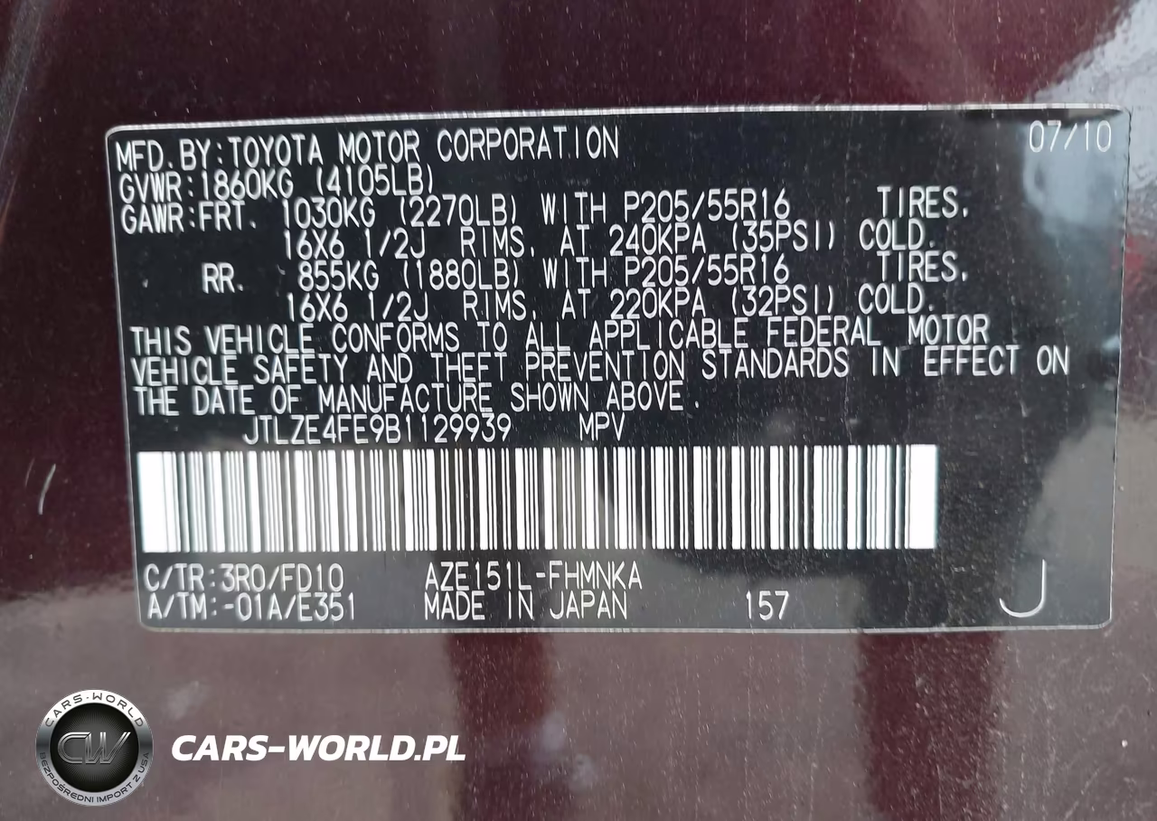 2011 Scion Xb VIN:JTLZE4FE9B1129939 - 9