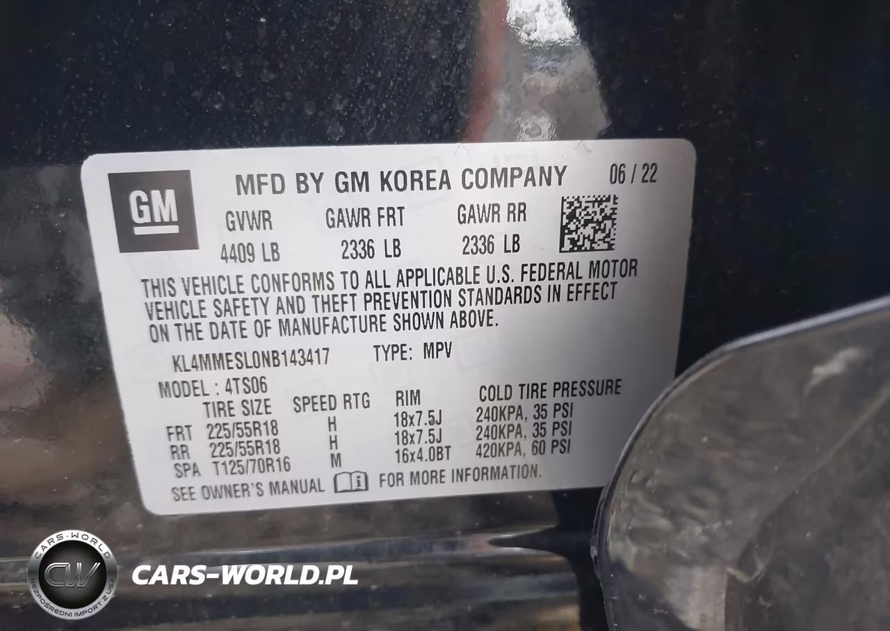2022 Buick Encore Gx Awd Select VIN:KL4MMESL0NB143417 - 9