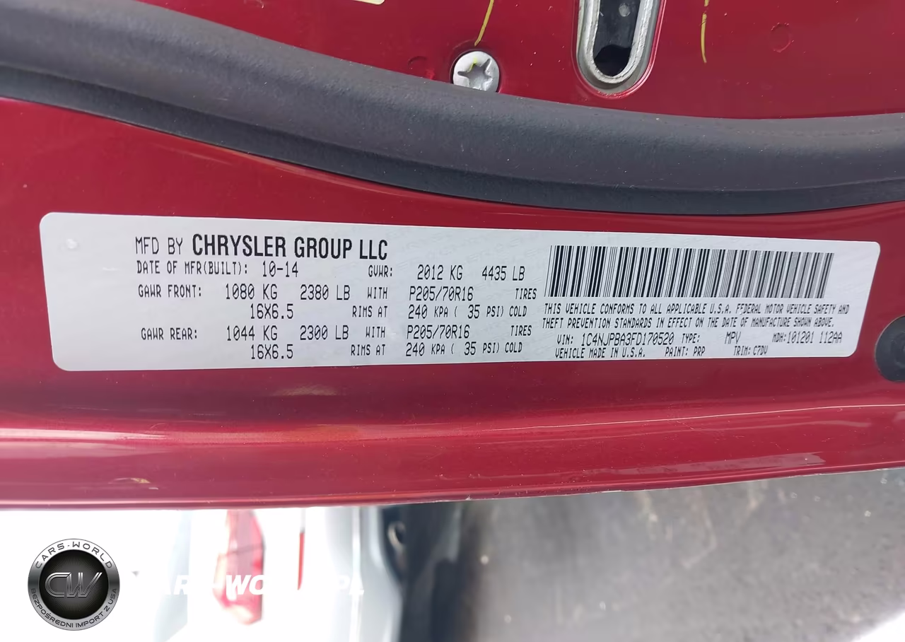 2015 Jeep Patriot Sport VIN:1C4NJPBA3FD170520 - 9
