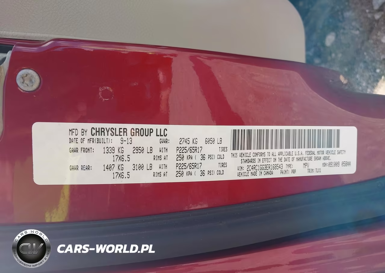 2014 Chrysler Town & Country Limited VIN:2C4RC1GG3ER168543 - 9
