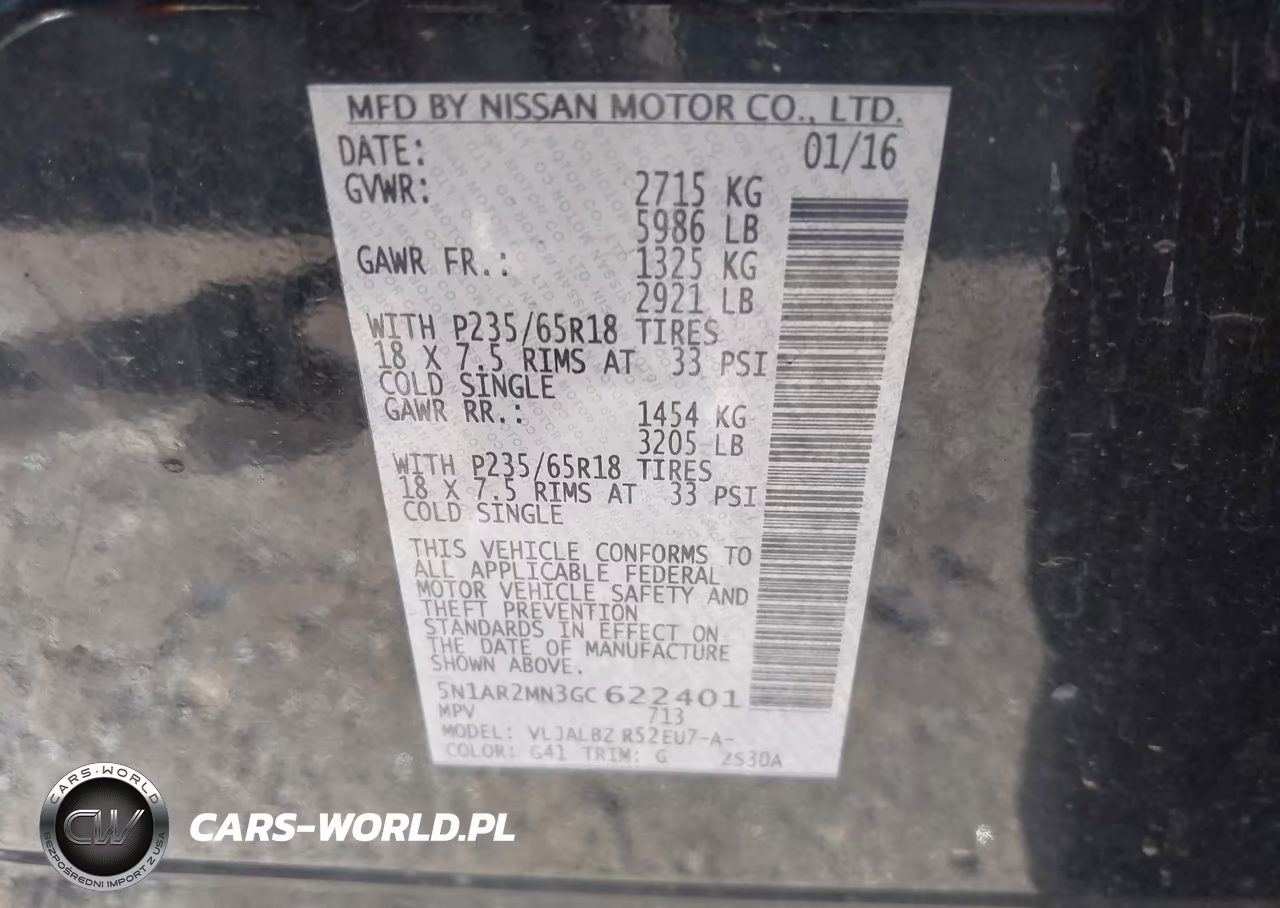 2016 Nissan Pathfinder S VIN:5N1AR2MN3GC622401 - 9