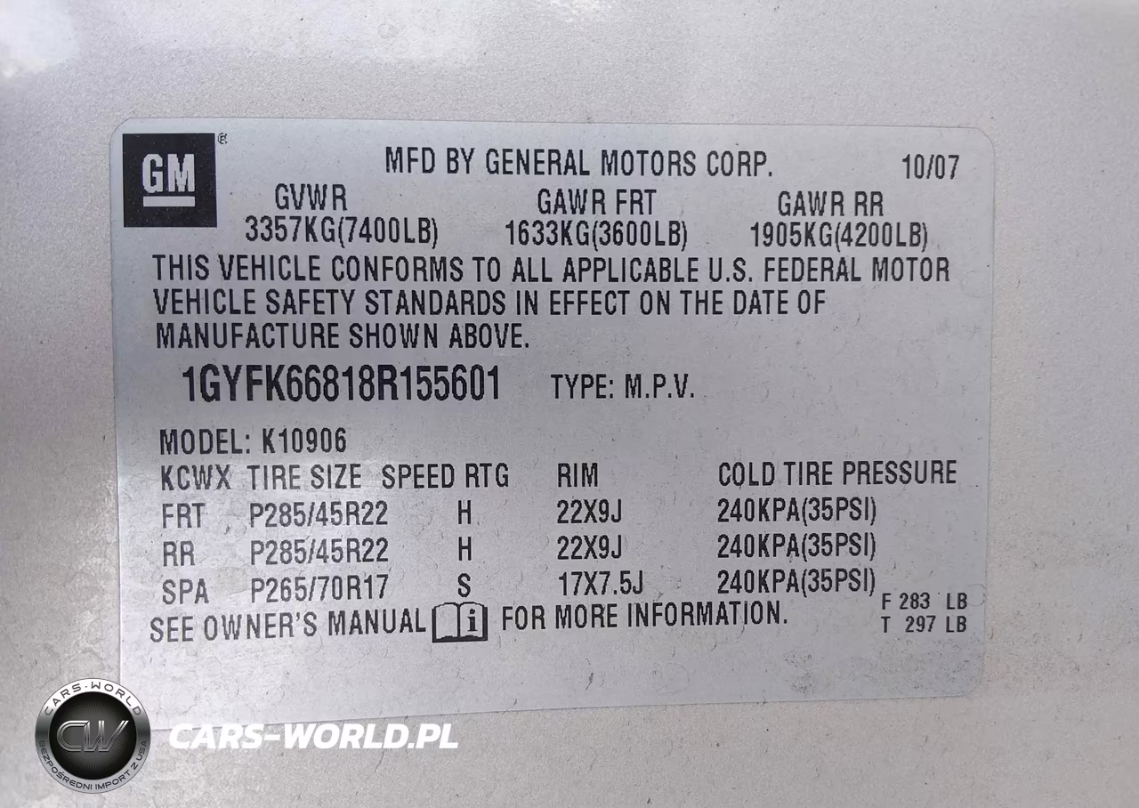 2008 Cadillac Escalade Esv VIN:1GYFK66818R155601 - 9