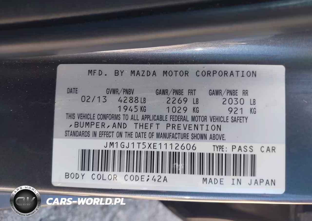 2014 Mazda Mazda6 I Touring VIN:JM1GJ1T5XE1112606 - 9