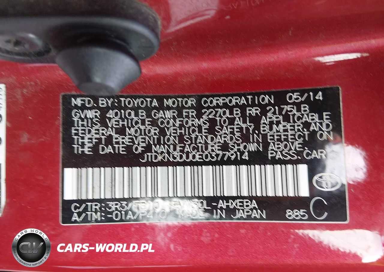 2014 Toyota Prius Three VIN:JTDKN3DU0E0377914 - 9