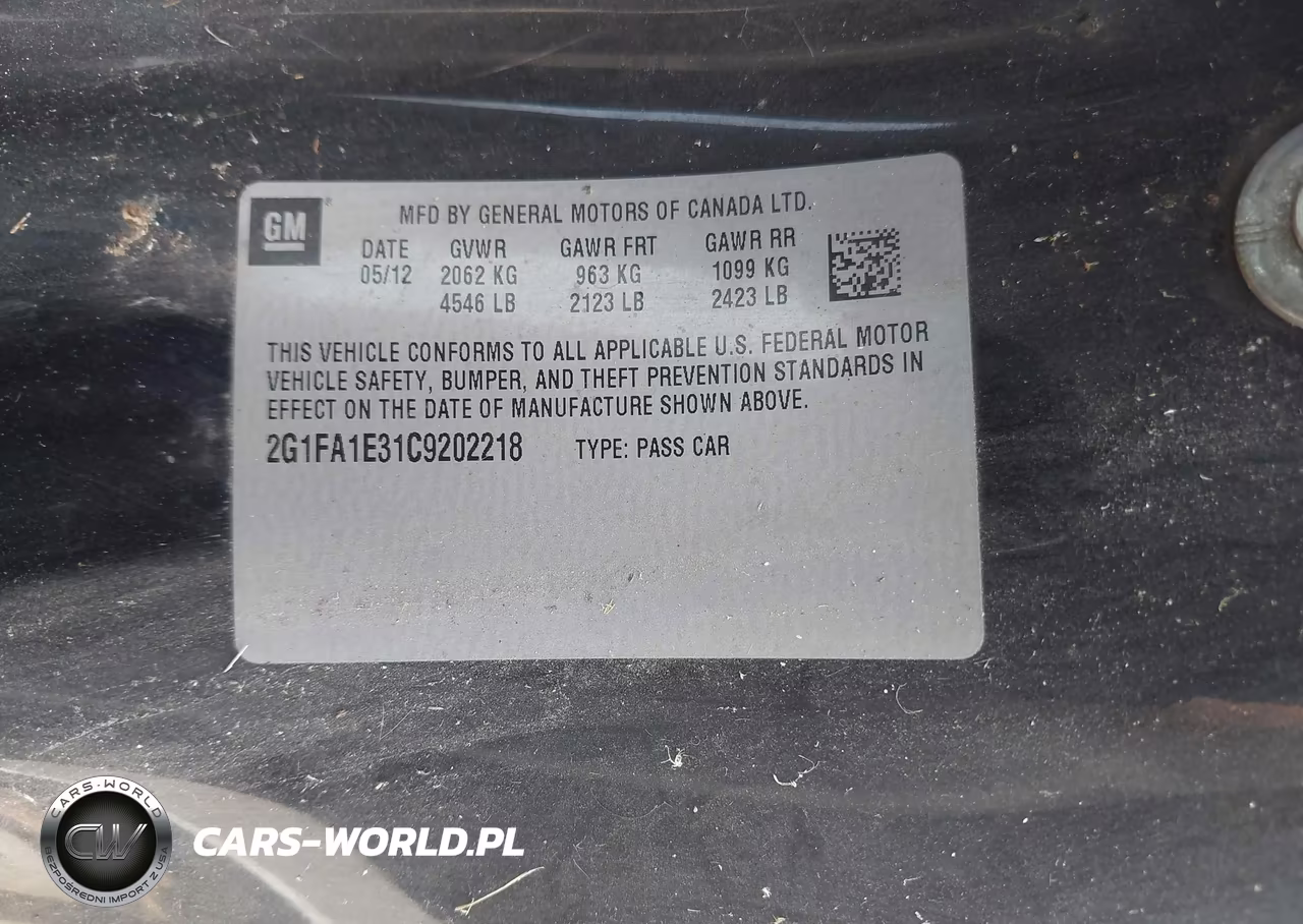 2012 Chevrolet Camaro 2Ls VIN:2G1FA1E31C9202218 - 9