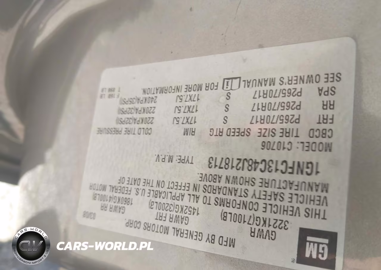 2008 Chevrolet Tahoe Ls VIN:1GNFC13C48J218713 - 9