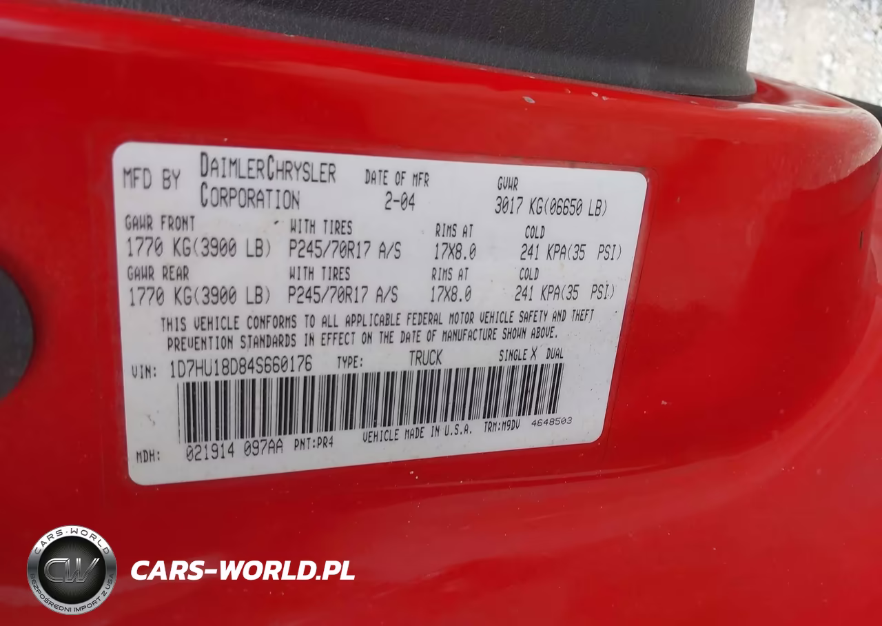 2004 Dodge Ram 1500 Slt-Laramie VIN:1D7HU18D84S660176 - 9