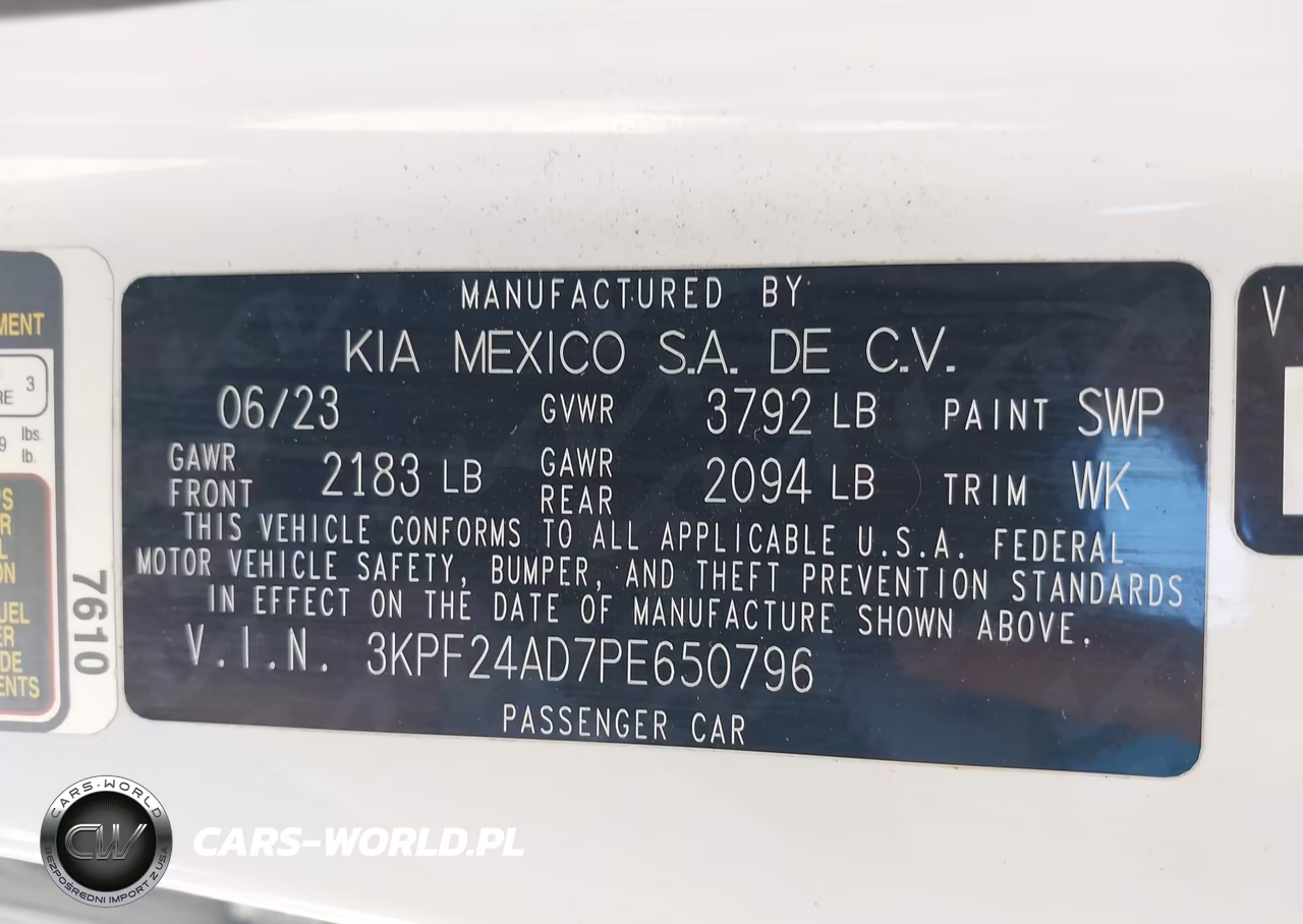 2023 Kia Forte Lxs VIN:3KPF24AD7PE650796 - 9