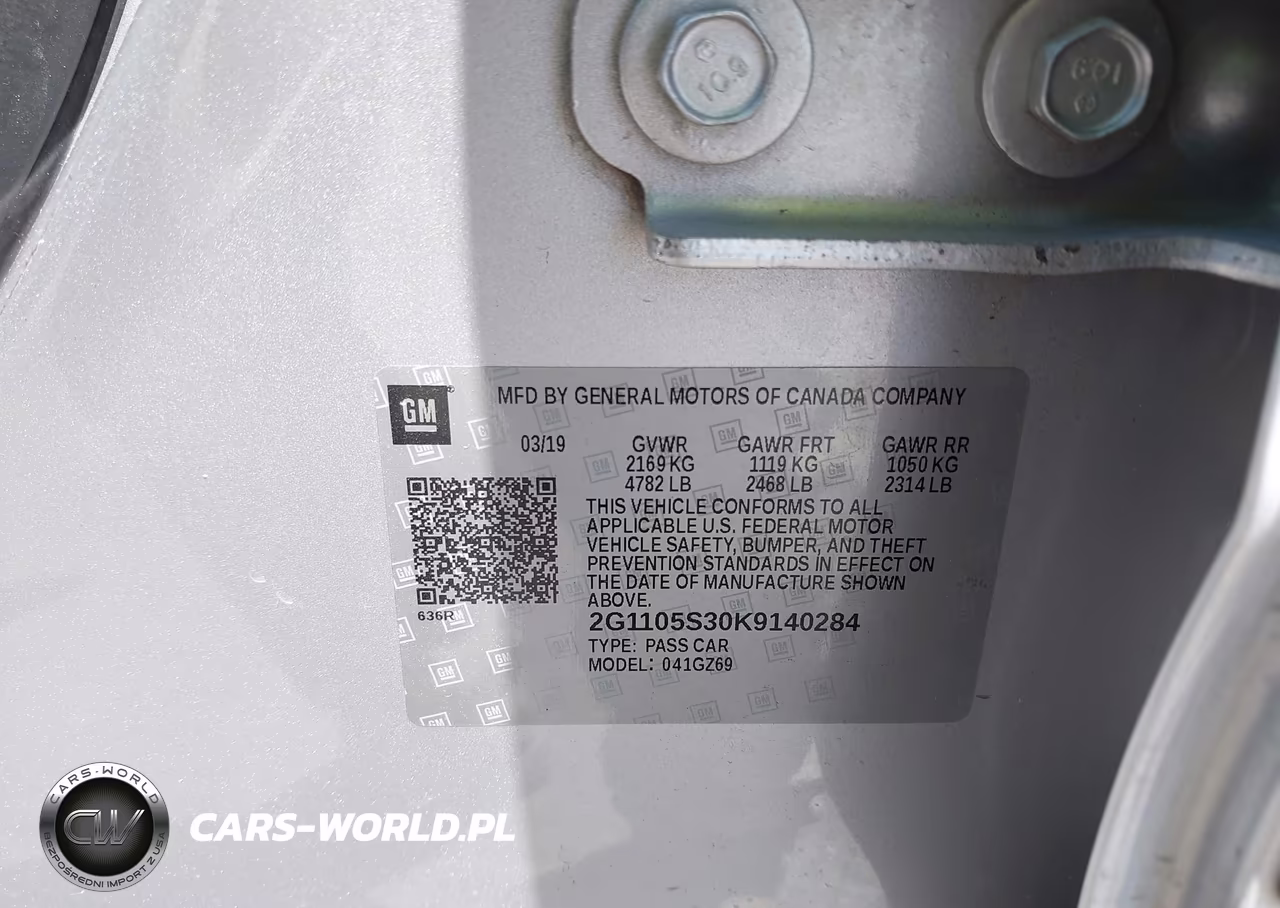 2019 Chevrolet Impala Premier VIN:2G1105S30K9140284 - 9
