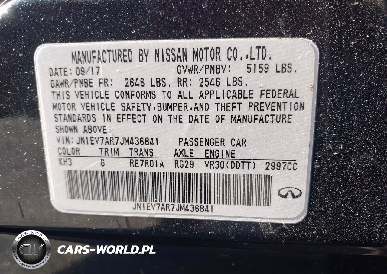 2018 Infiniti Q50 3.0T Luxe VIN:JN1EV7AR7JM436841 - 9