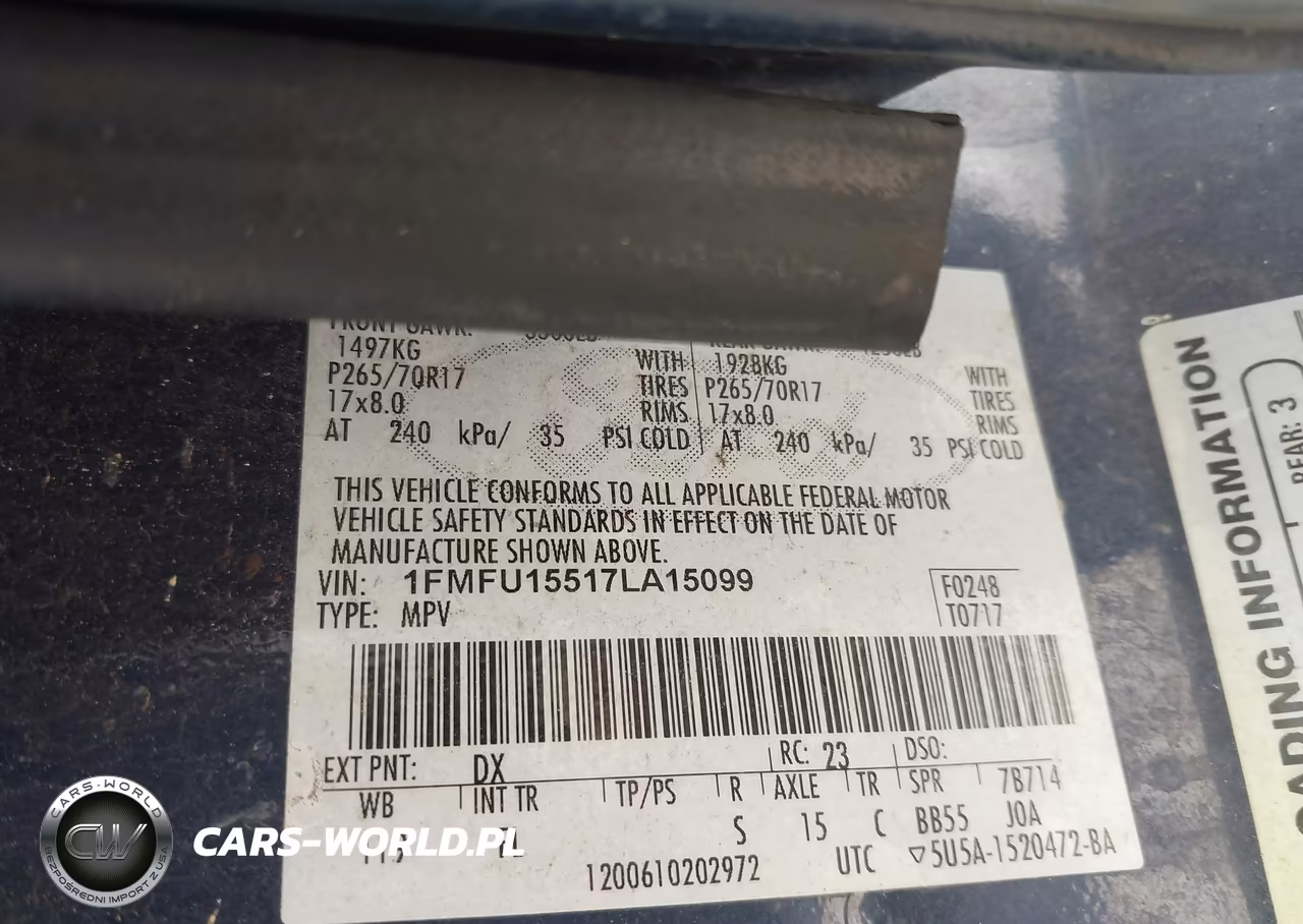 2007 Ford Expedition Xlt VIN:1FMFU15517LA15099 - 9