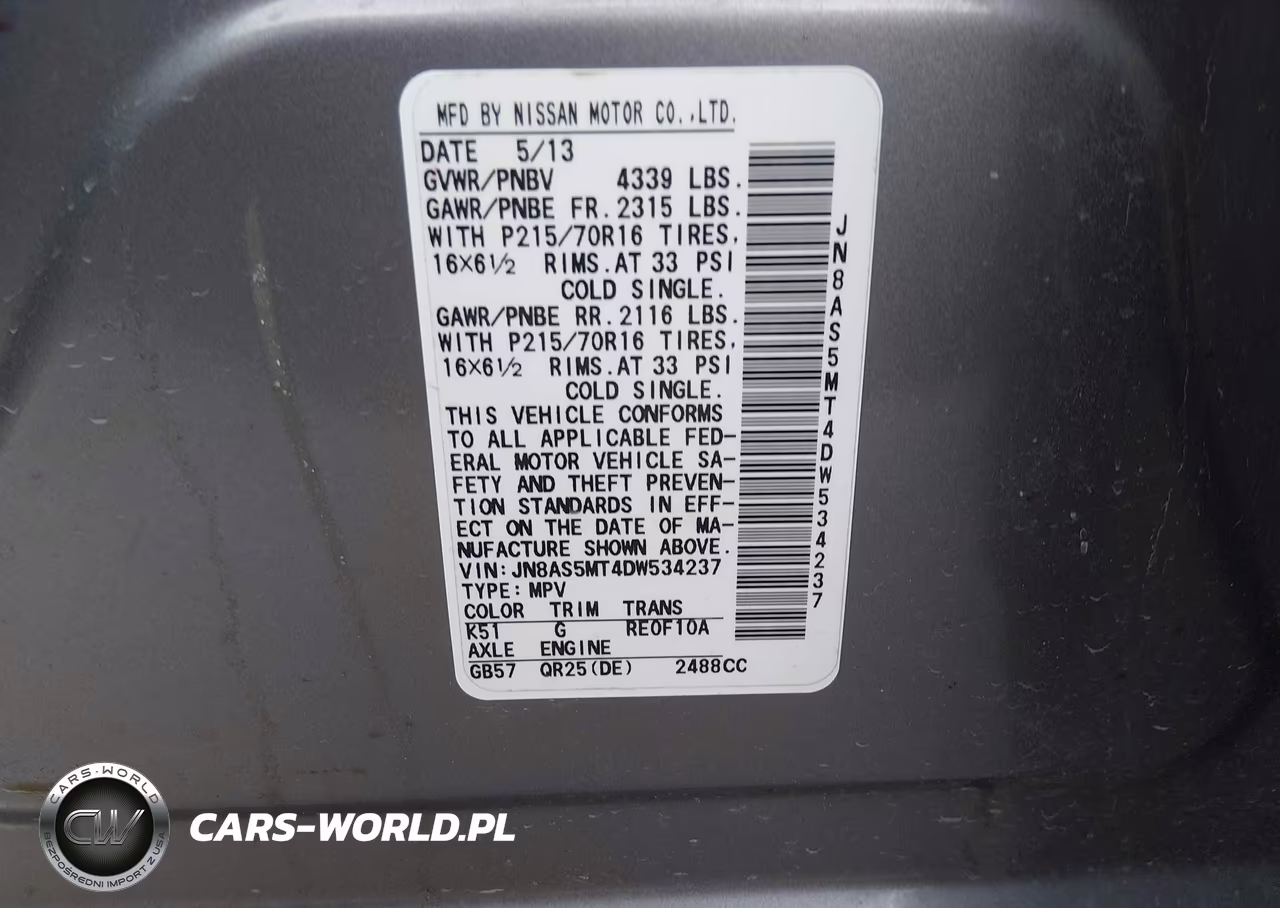 2013 Nissan Rogue S VIN:JN8AS5MT4DW534237 - 9