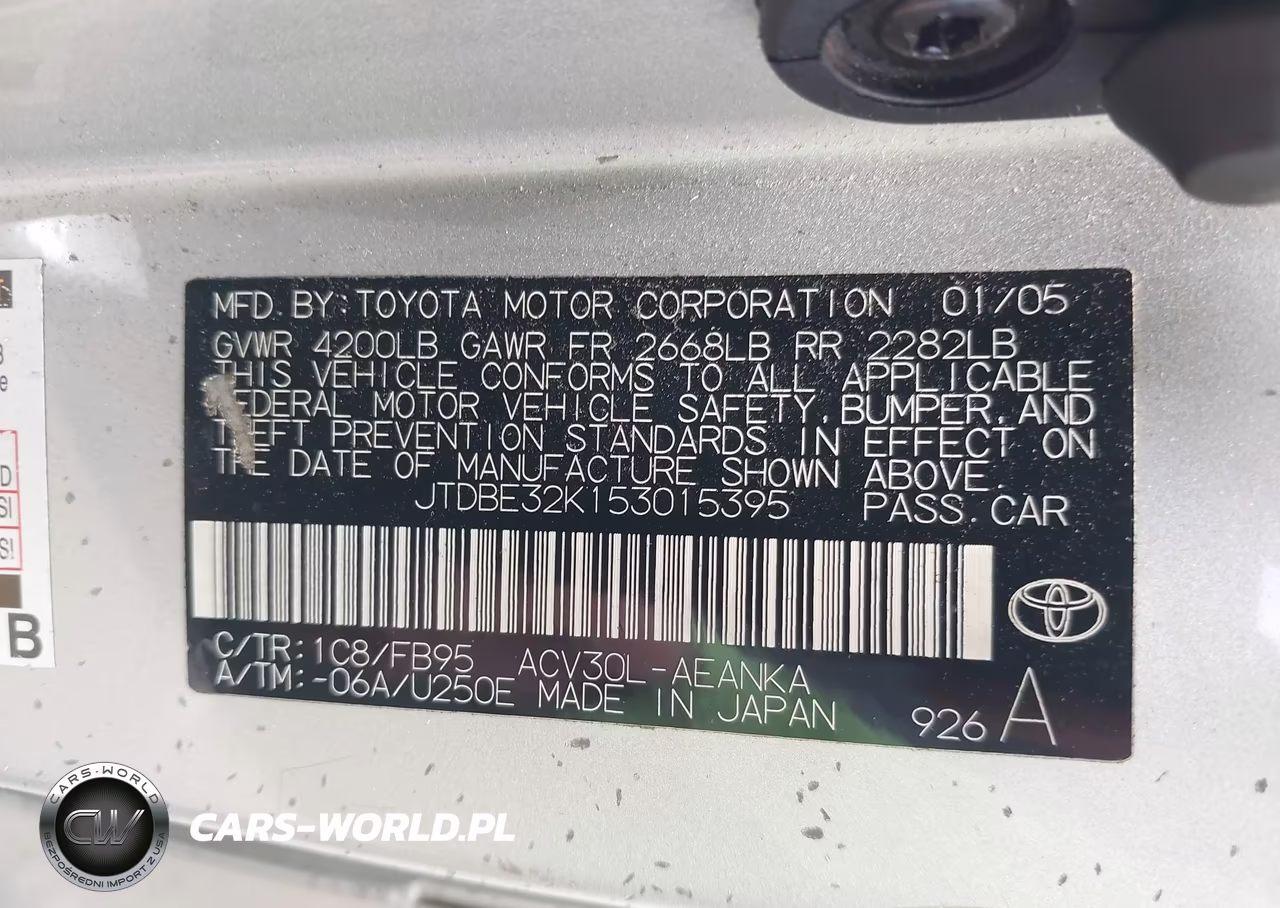 2005 Toyota Camry Le-Se-Std-Xle VIN:JTDBE32K153015395 - 9