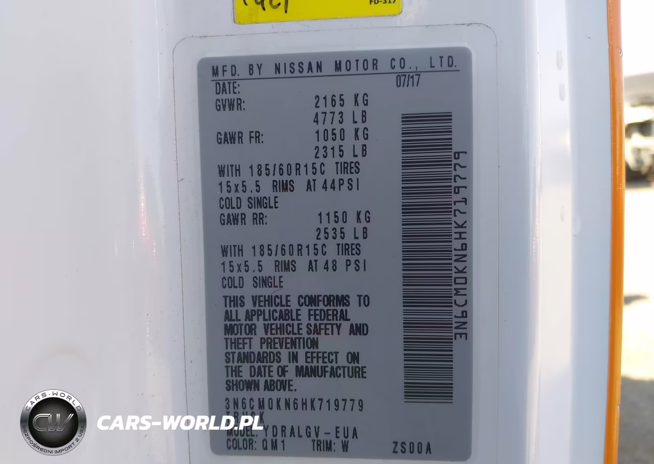 2017 Nissan Nv200 Sv VIN:3N6CM0KN6HK719779 - 9