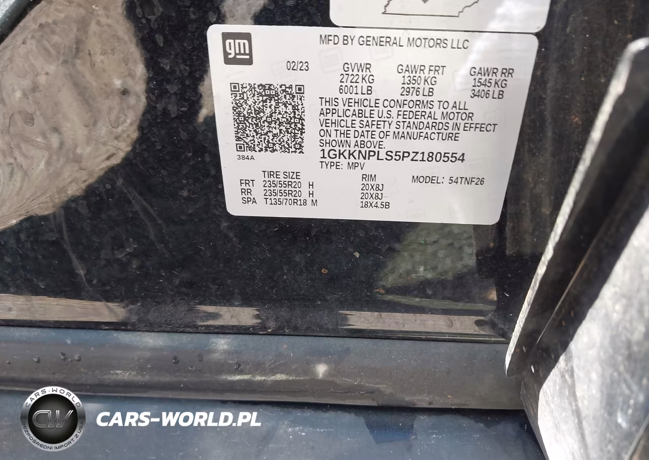 2023 GMC Acadia Fwd Denali VIN:1GKKNPLS5PZ180554 - 9