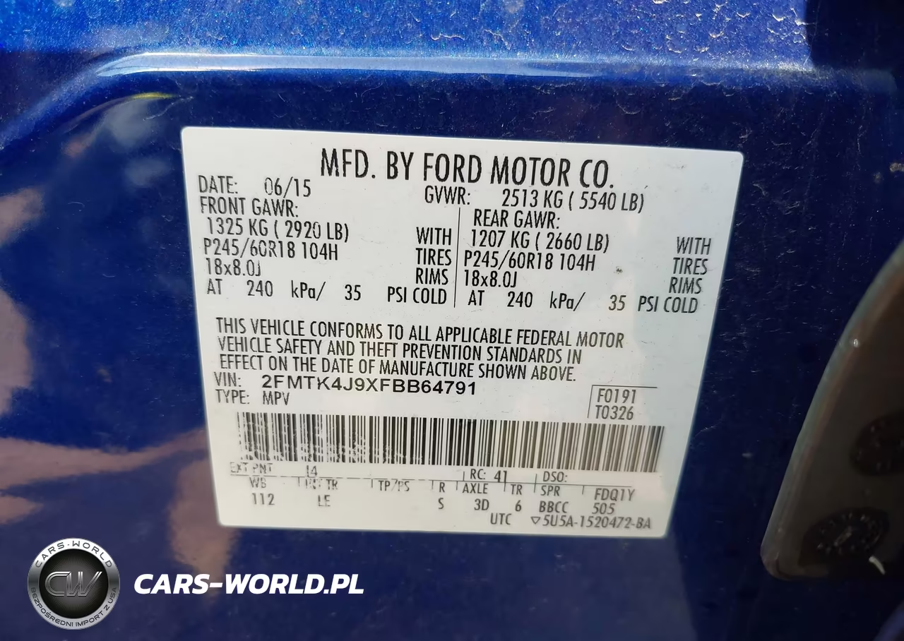 2015 Ford Edge Sel VIN:2FMTK4J9XFBB64791 - 9
