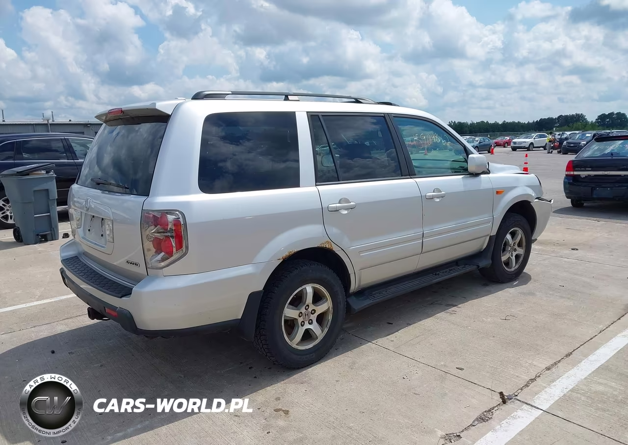 2007 Honda Pilot Ex-L VIN:5FNYF186X7B010806 - 4