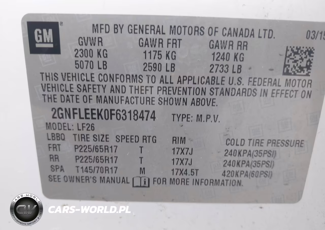2015 Chevrolet Equinox Ls VIN:2GNFLEEK0F6318474 - 9