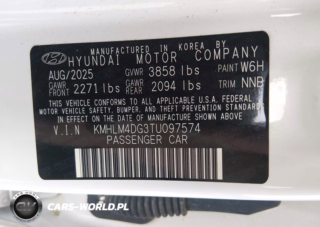 2026 Hyundai Elantra Sel Sport VIN:KMHLM4DG3TU097574 - 9