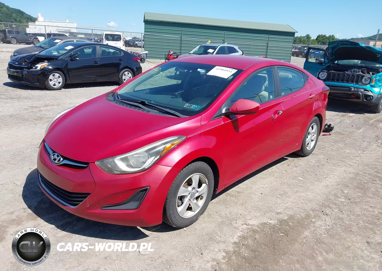 2014 Hyundai Elantra Se VIN:KMHDH4AE3EU109107 - 2