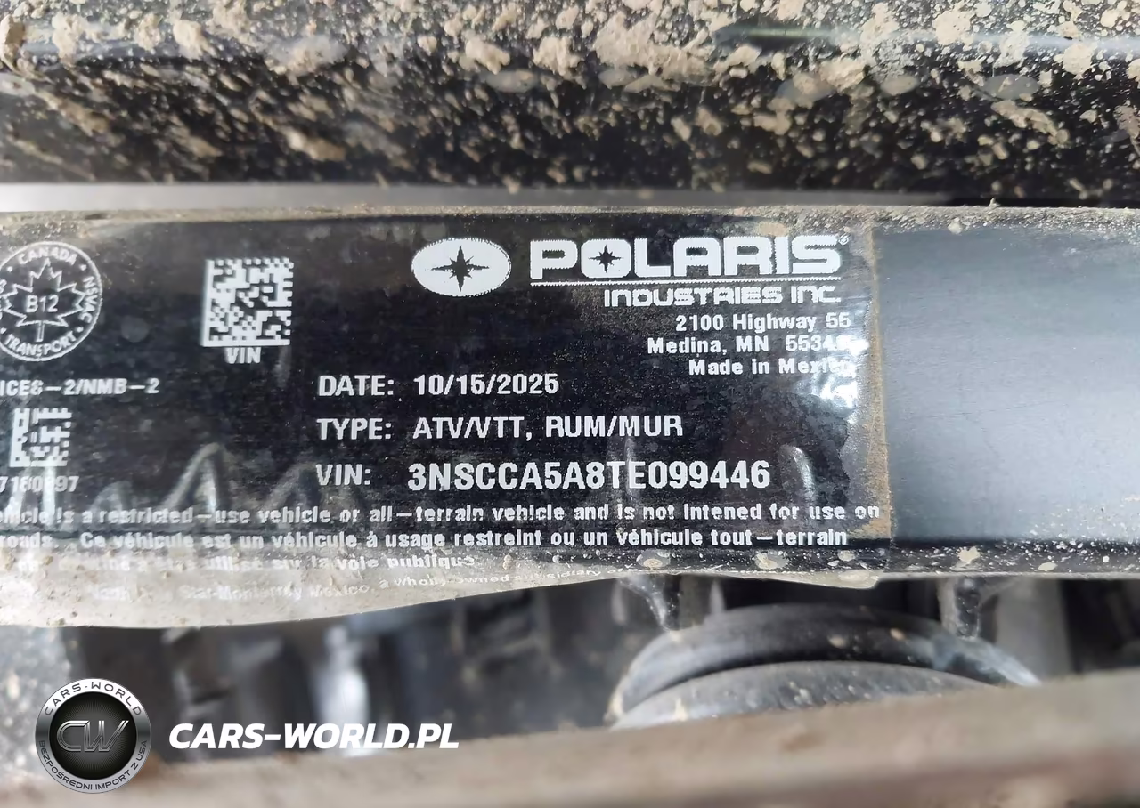 2026 Polaris Ranger 500 VIN:3NSCCA5A8TE099446 - 10