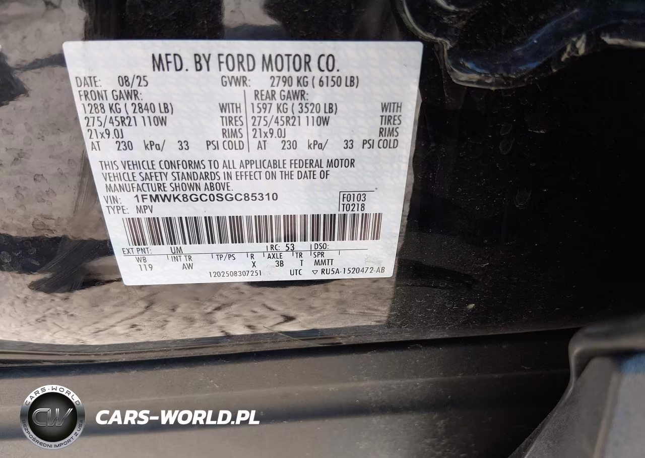 2025 Ford Explorer St VIN:1FMWK8GC0SGC85310 - 12