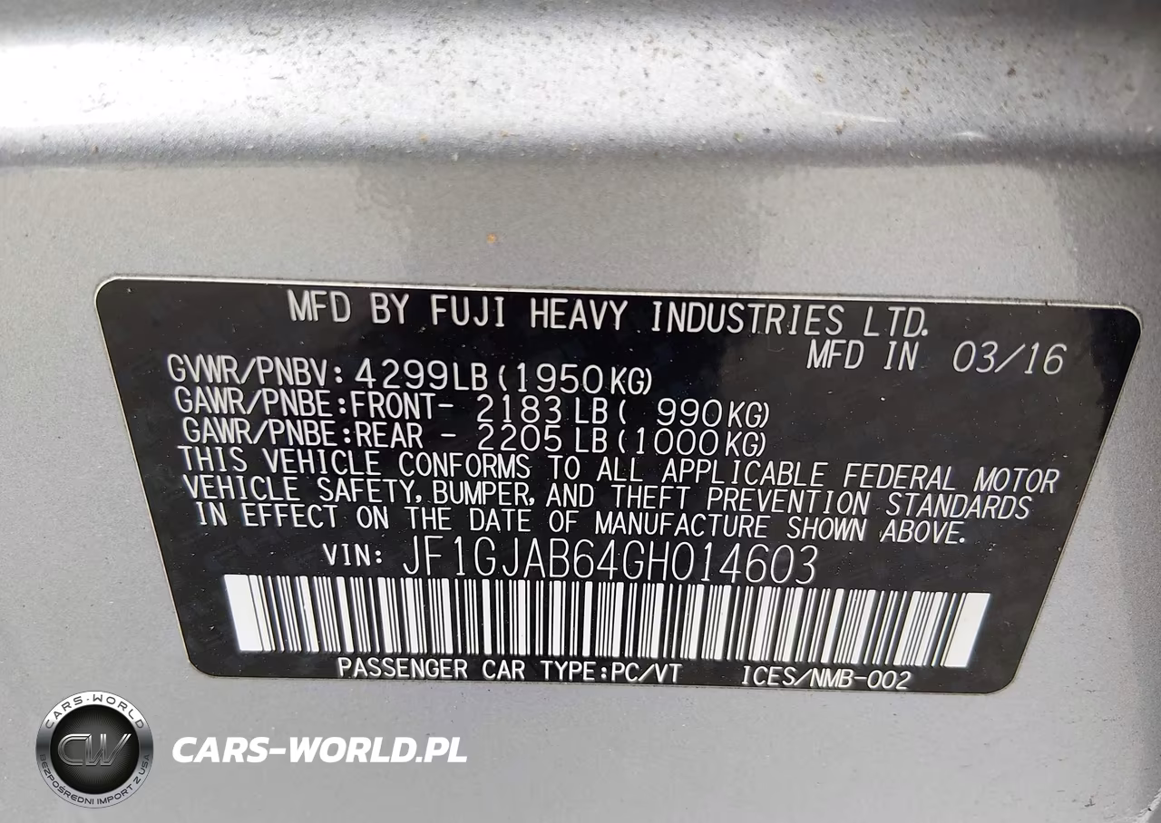 2016 Subaru Impreza 2.0I Premium VIN:JF1GJAB64GH014603 - 9